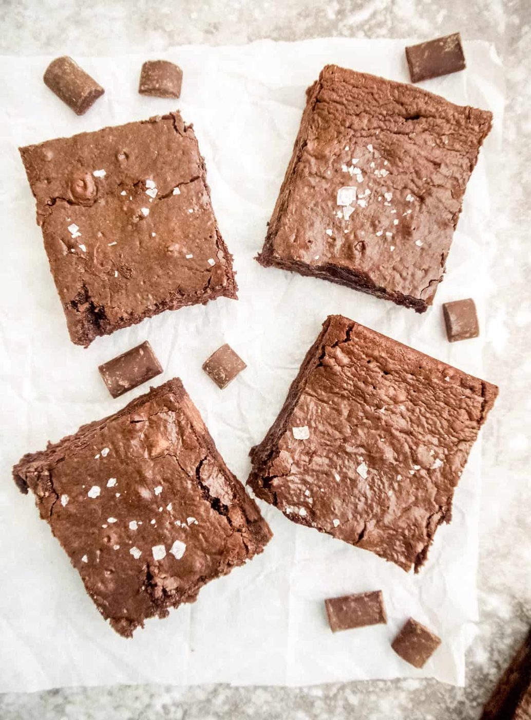 Fudgy gluten-free brownies after baking.