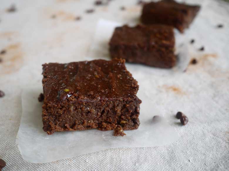 Fudgy Paleo Brownies (GF)-SO good, with the secret ingredient of avocado!