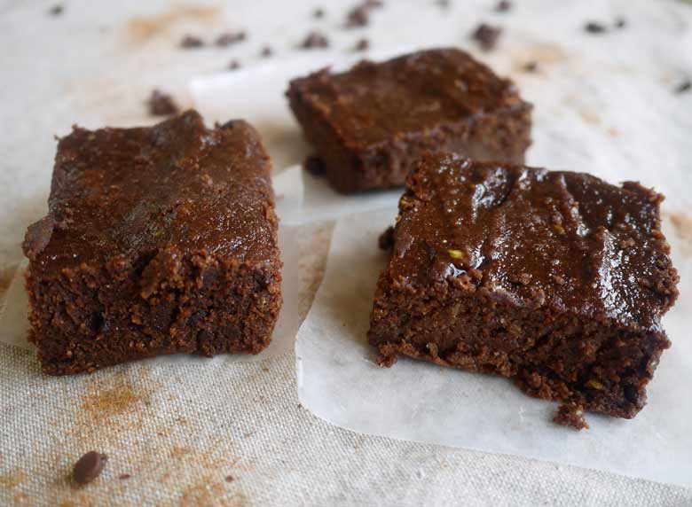 Fudgy Paleo Brownies (GF)-SO good, with the secret ingredient of avocado!
