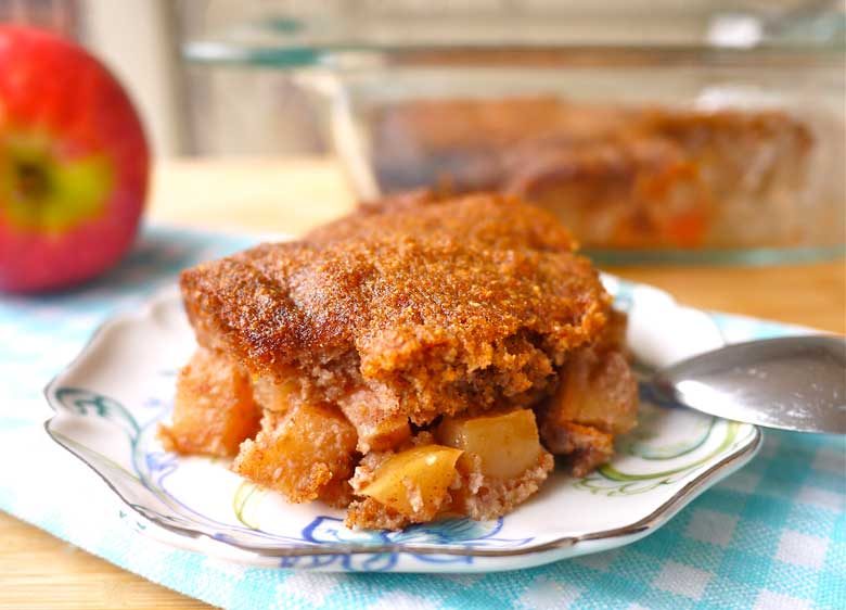 Ginger Cookie Apple Cobbler (Paleo, GF) (coconut flour only!)