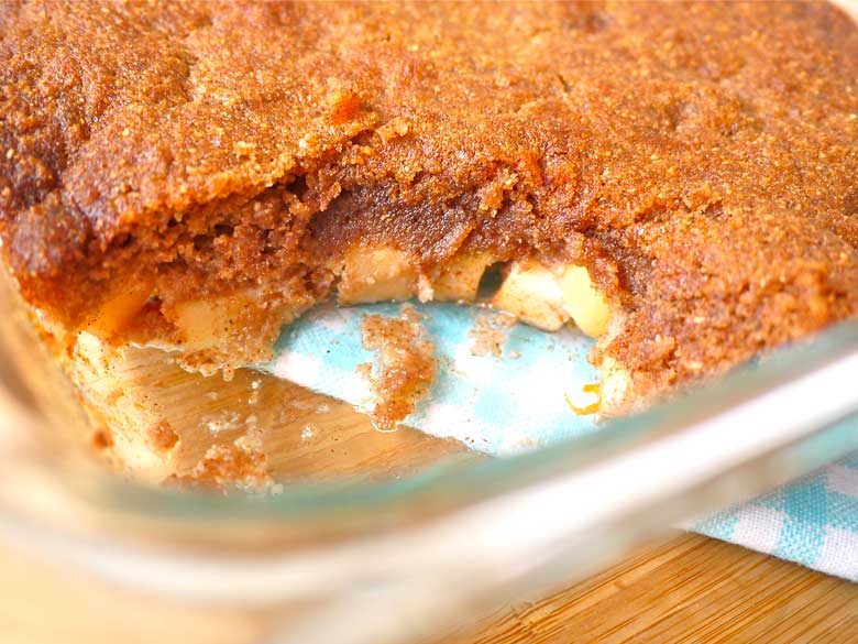Ginger Cookie Apple Cobbler (Paleo, GF) (coconut flour only!)