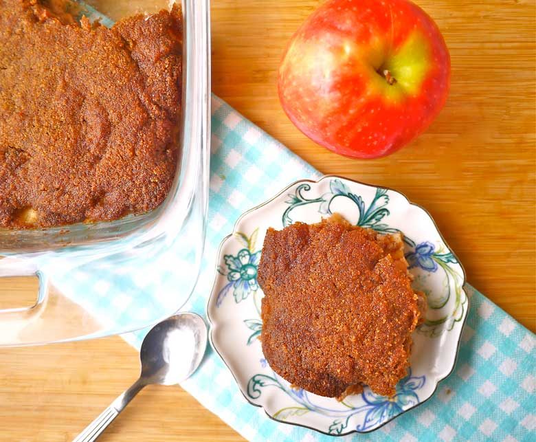 Ginger Cookie Apple Cobbler (Paleo, GF) (coconut flour only!)