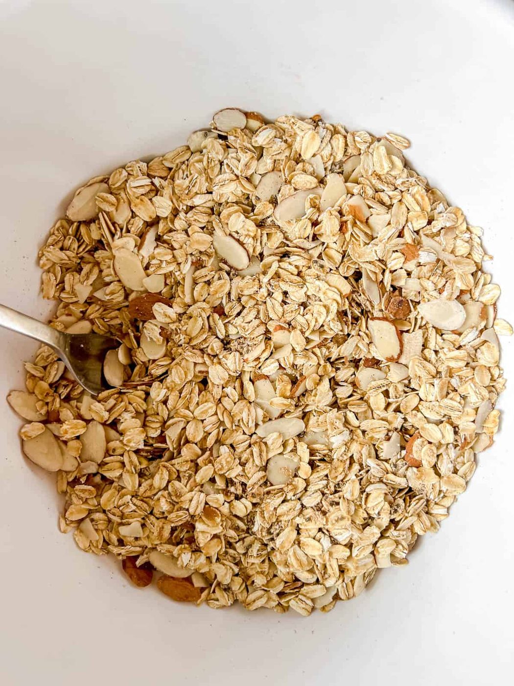 Chia seed granola dry ingredients.