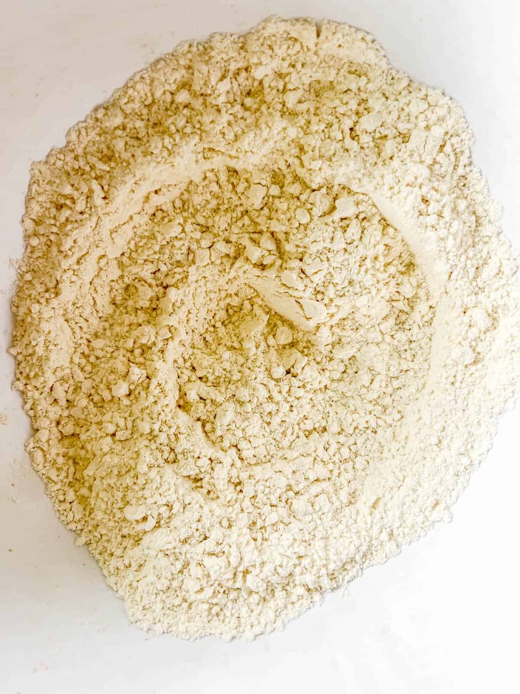 Dry ingredients mixed together to make gluten free cookie bars.