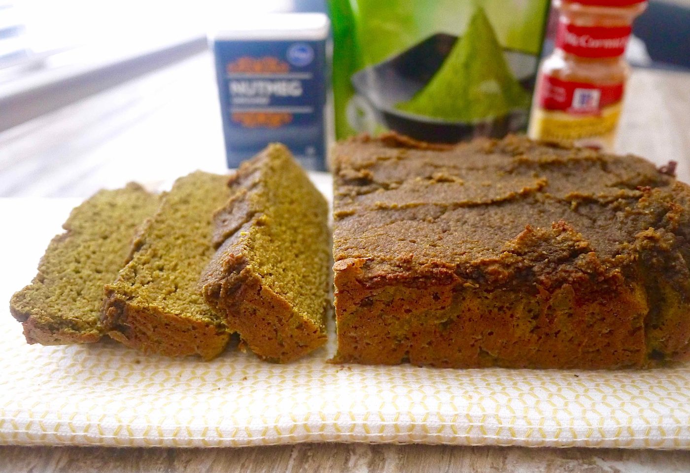 Grain-Free Morning Matcha Loaf (Paleo, GF)
