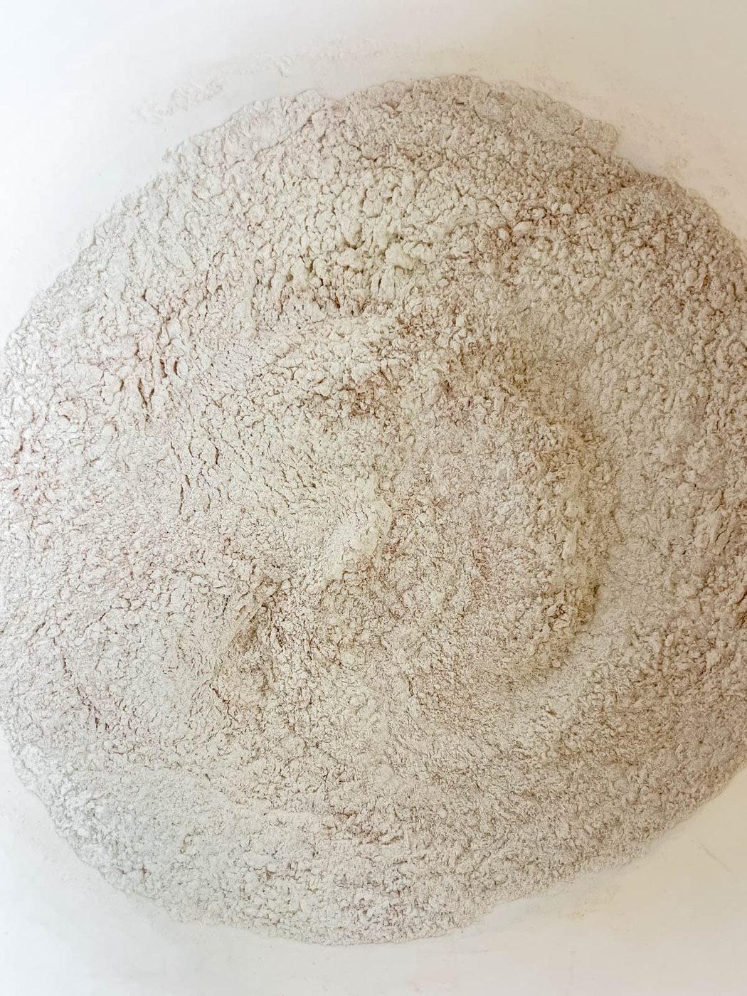 Dry ingredients for banana bread recipe with greek yogurt.