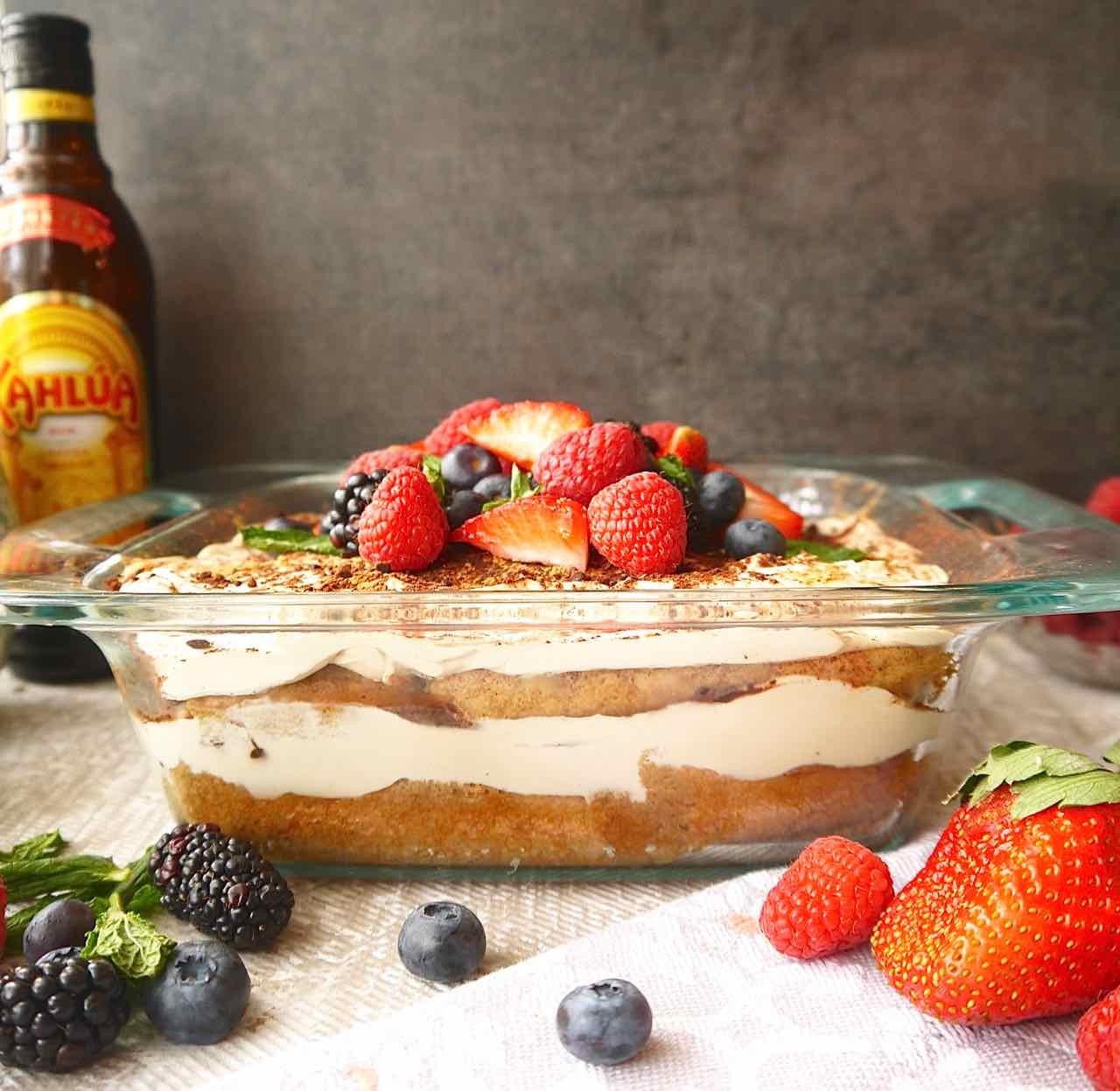 Healthier Coconut Cream Tiramisu