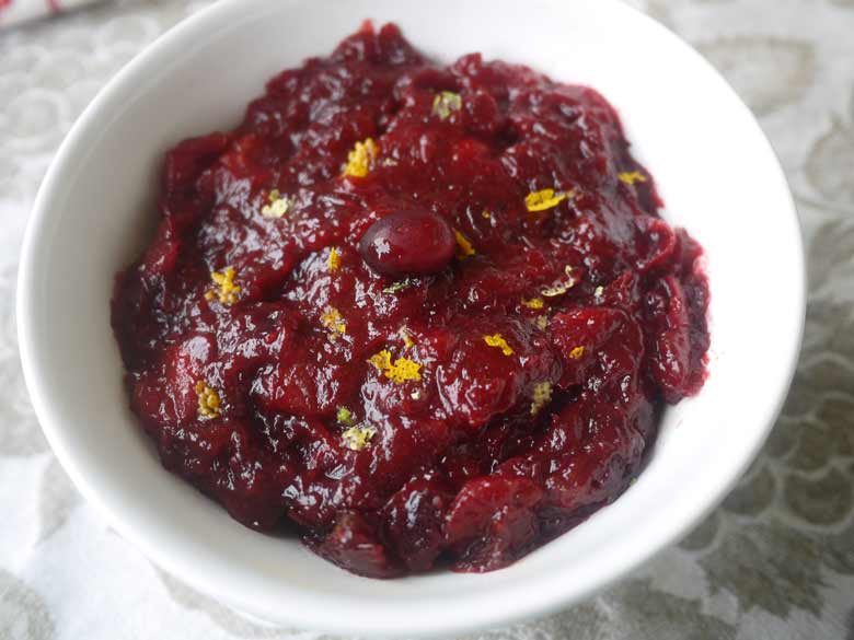Lighter Holiday Cranberry Sauce, paleo, GF + 5 Paleo Thanksgiving Side Dish Ideas