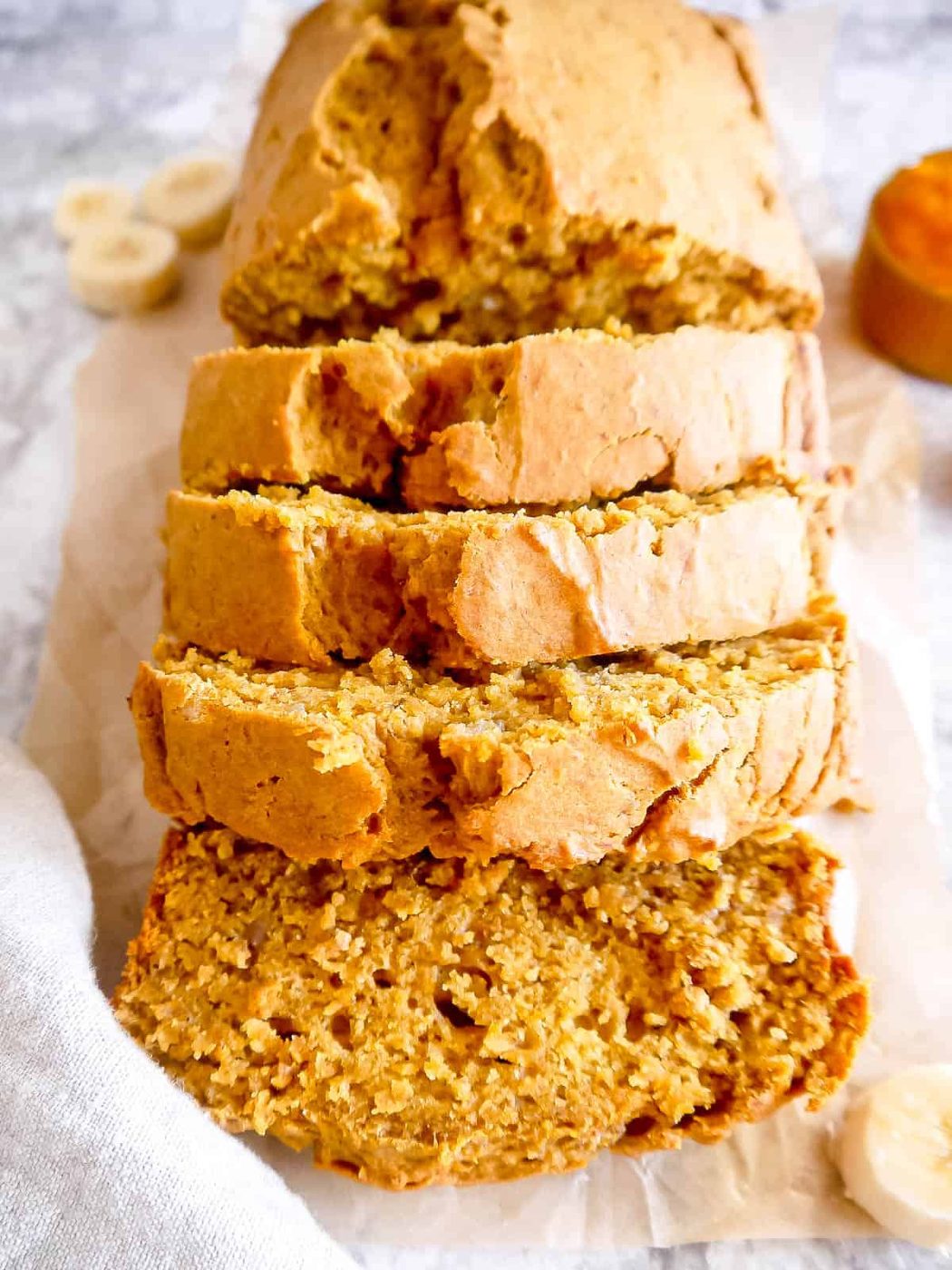 Lighter Pumpkin Banana Bread, Dairy-free