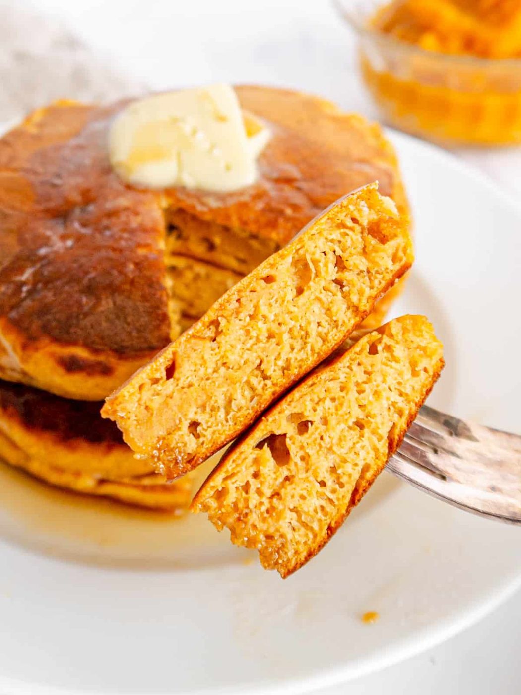 Lighter Pumpkin Pancakes