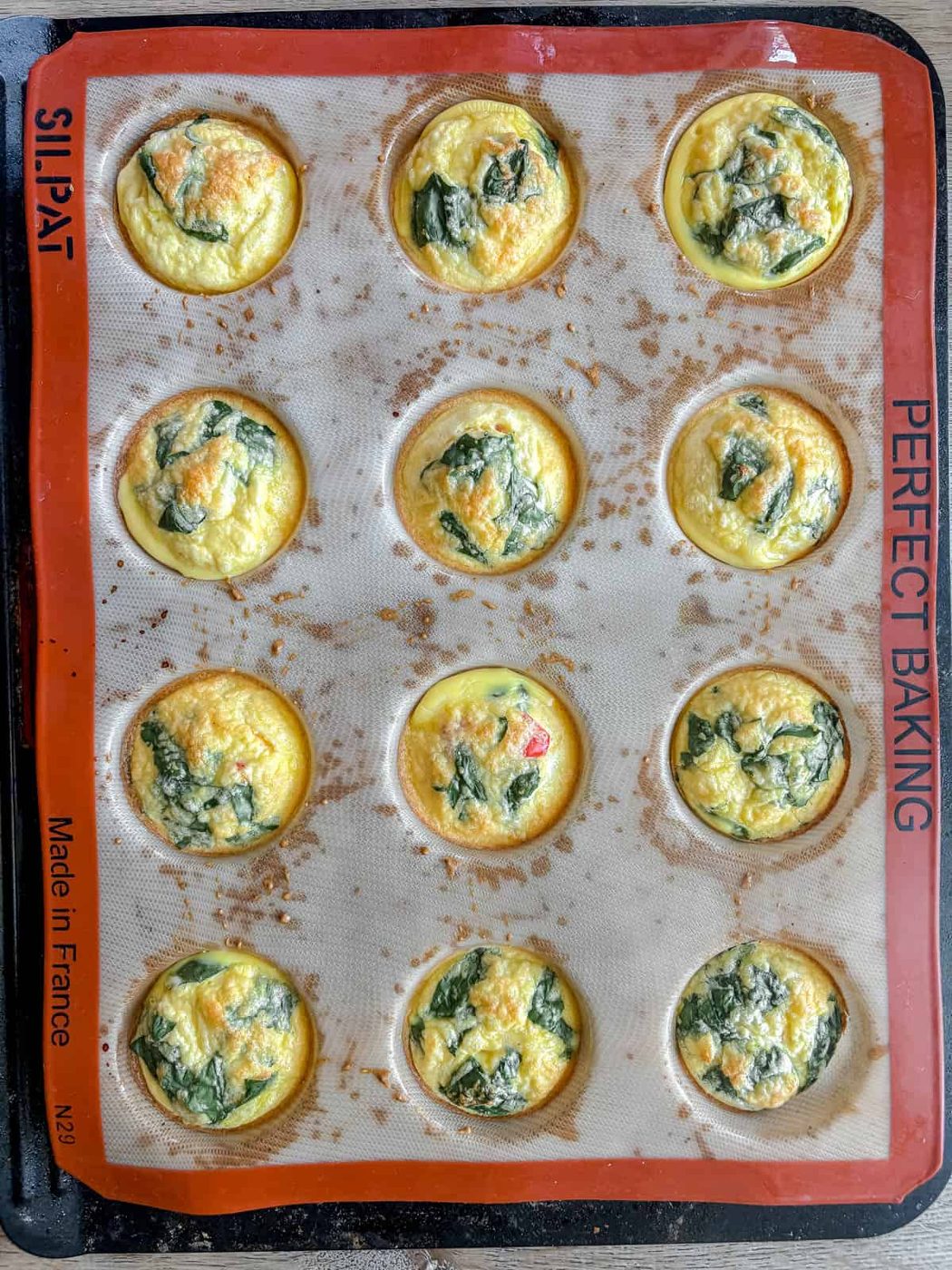 Cottage cheese egg bites after cooking.