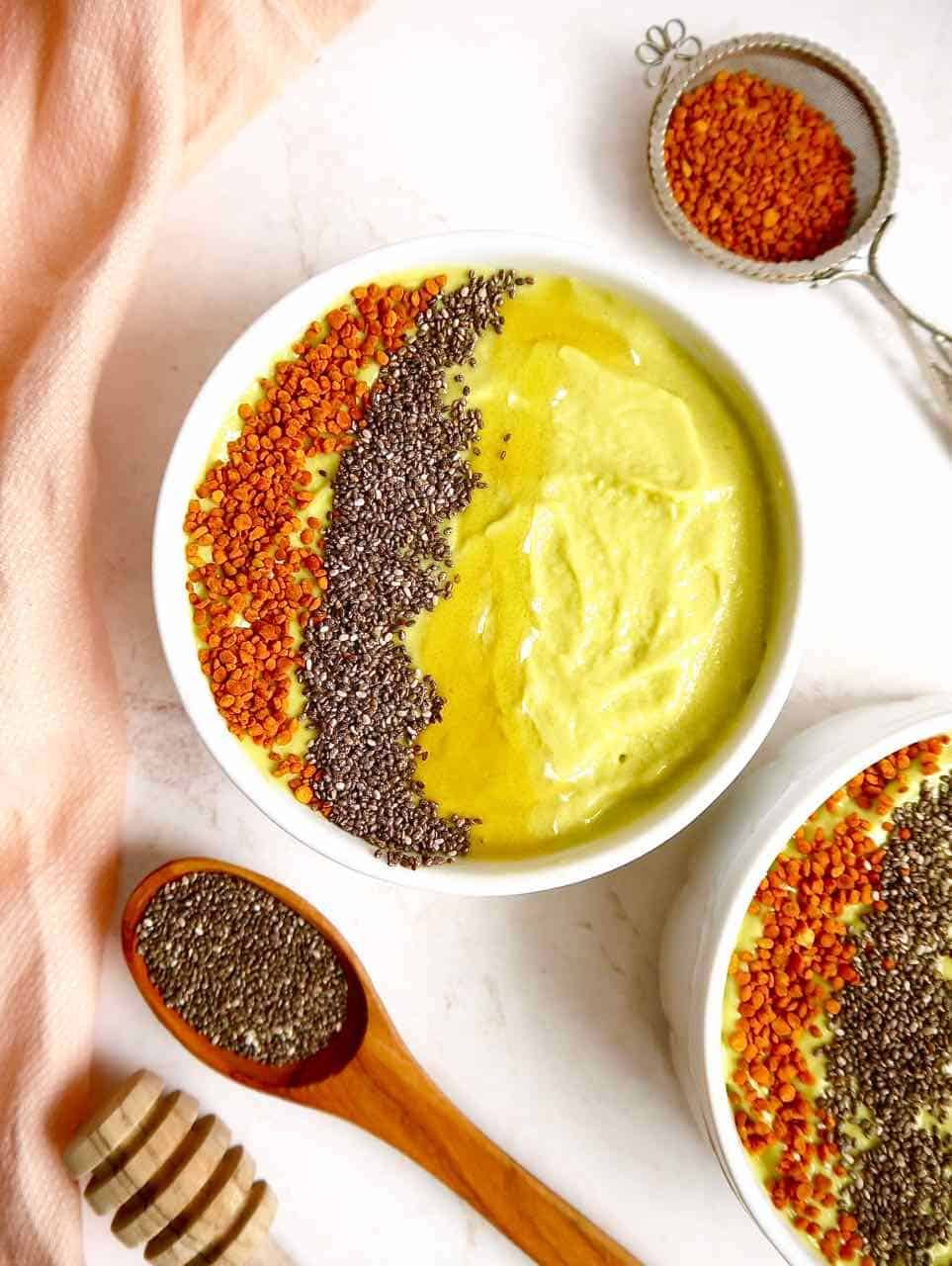 Mango Avocado Smoothie Bowls