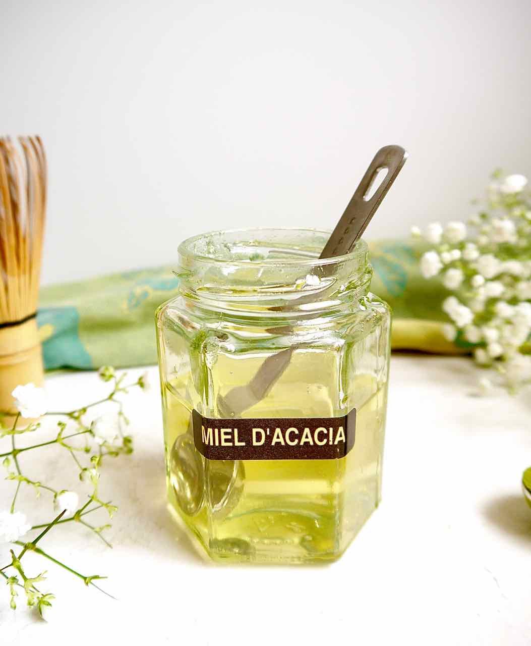 Honey for matcha latte.