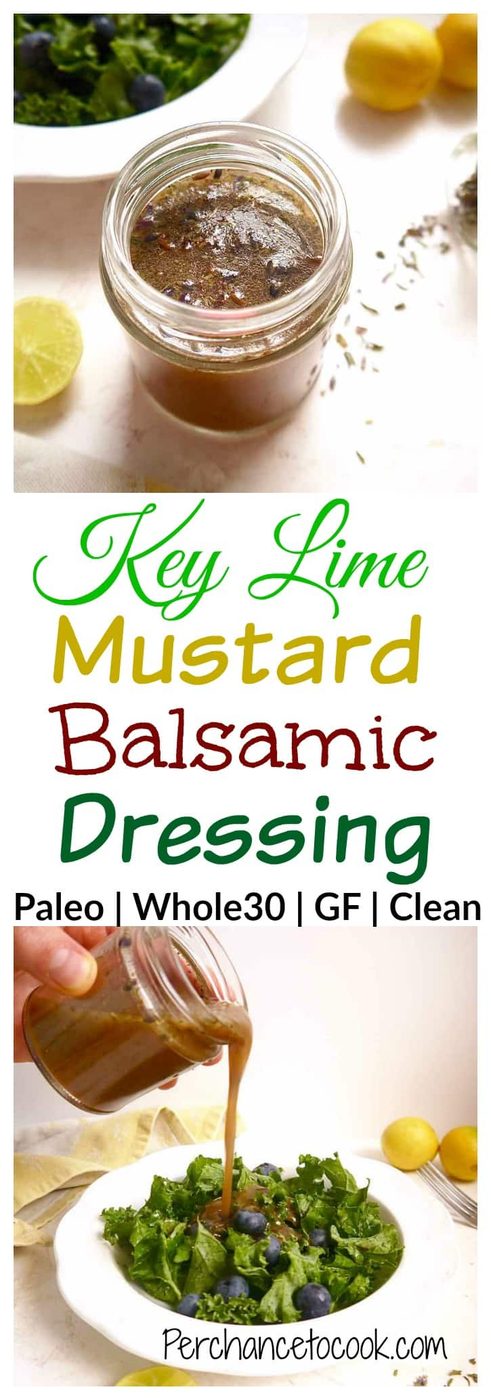 Key Lime Mustard Balsamic Dressing {Paleo, GF}