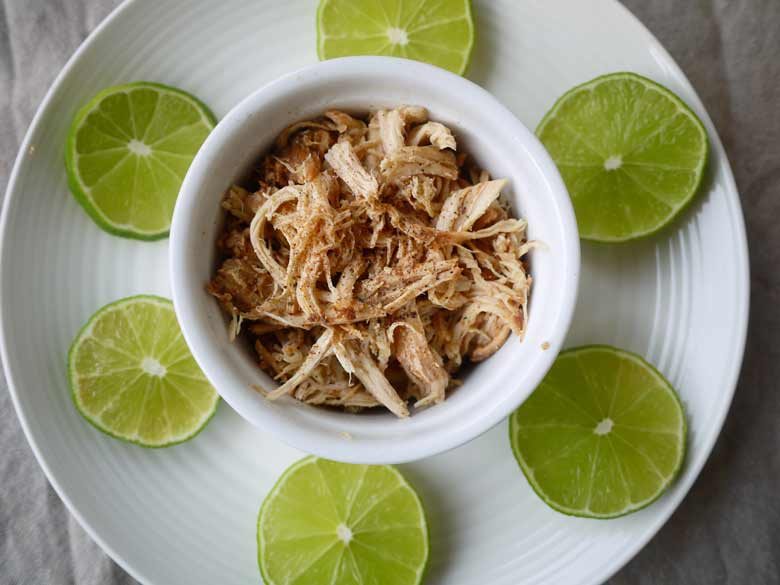 Key Lime Pie Pulled Chicken (paleo, GF, slow cooker)