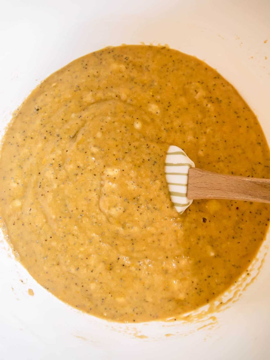 Paleo lemon banana bread batter.