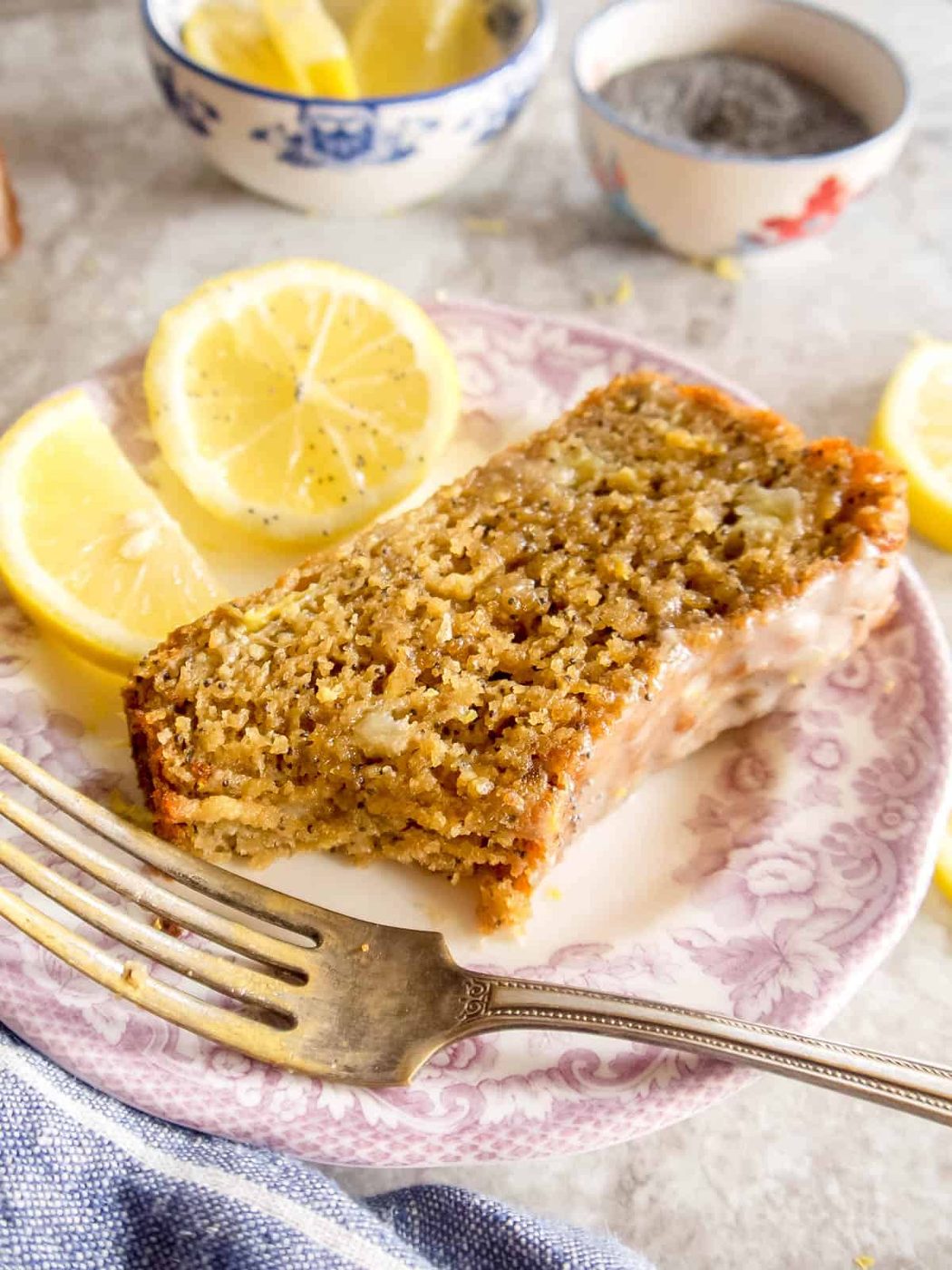 Gluten-free Lemon Banana Bread with Poppy Seeds, Paleo, Dairy-free