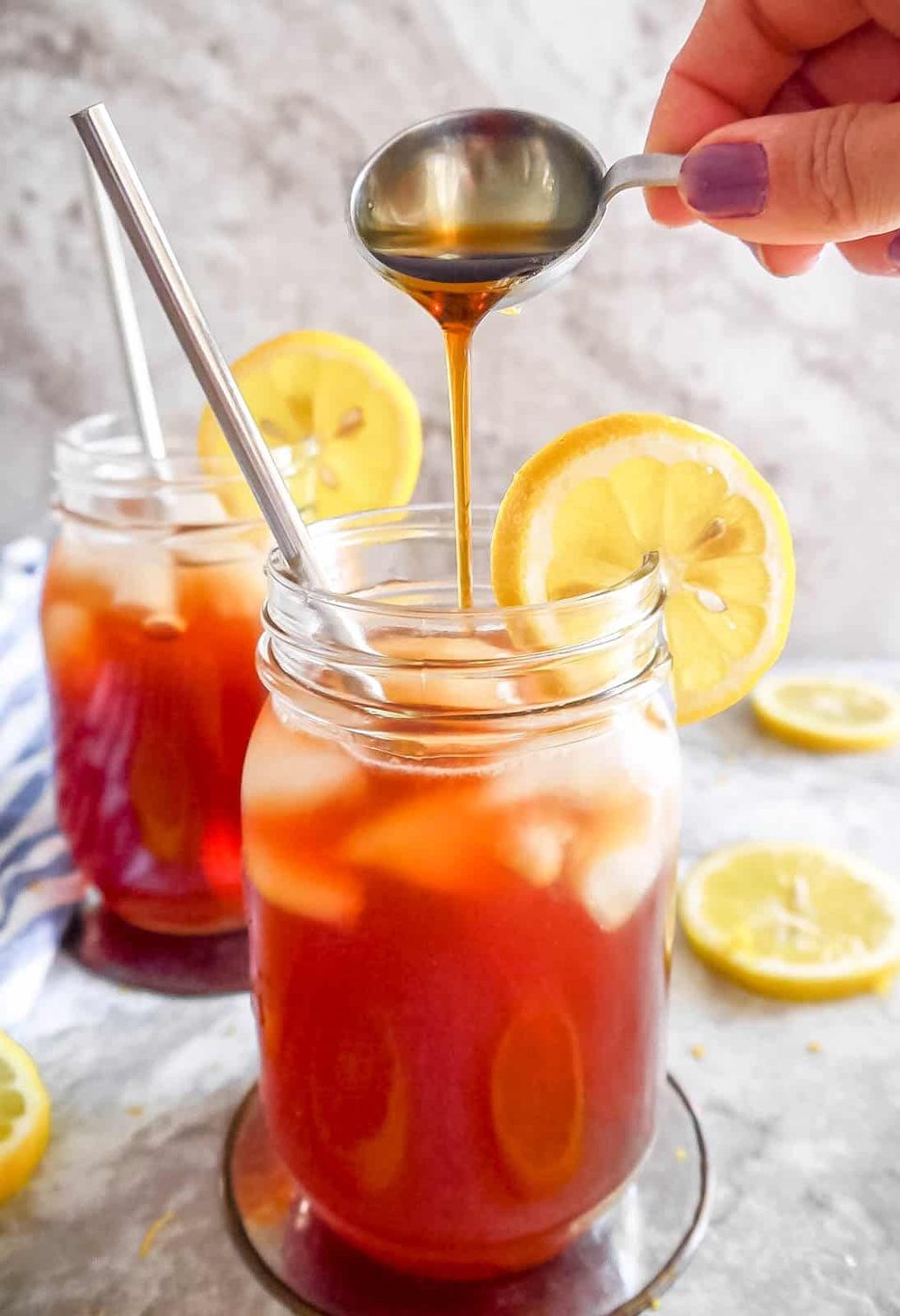 Maple Iced Tea Recipe, Lighter Sweet Tea