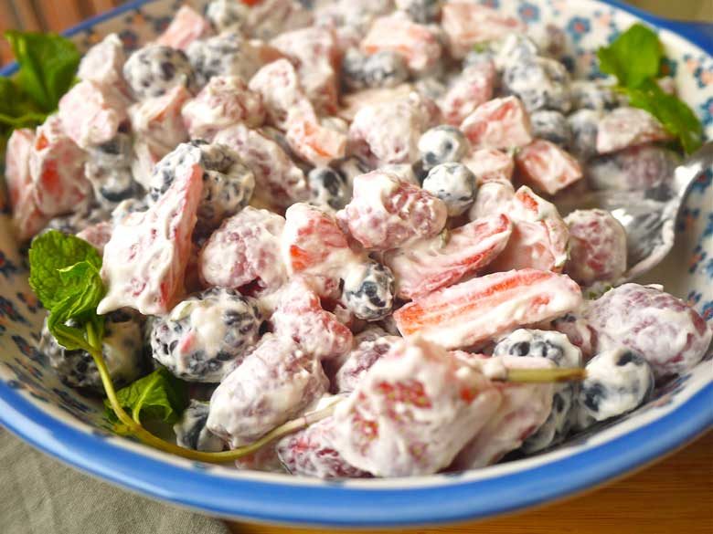 Mixed Berries and Cream (paleo, GF, dairy-free)