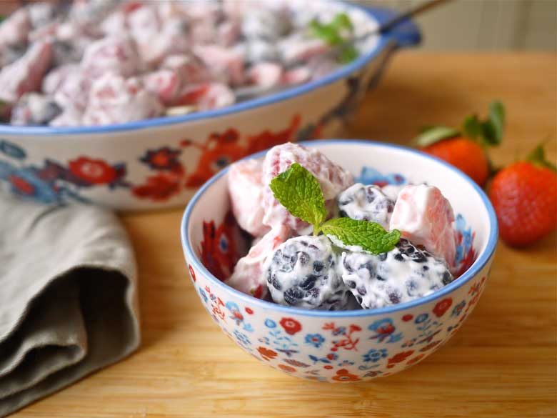Mixed Berries and Cream (paleo, GF, dairy-free)