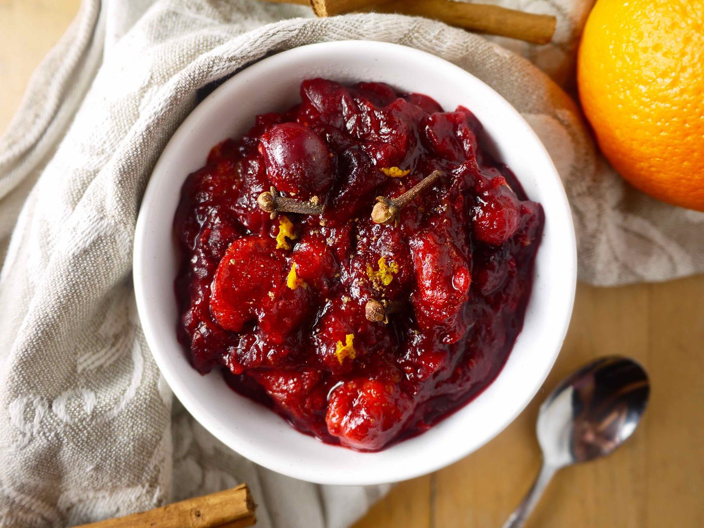Mulled Cranberry Sauce (paleo, GF)