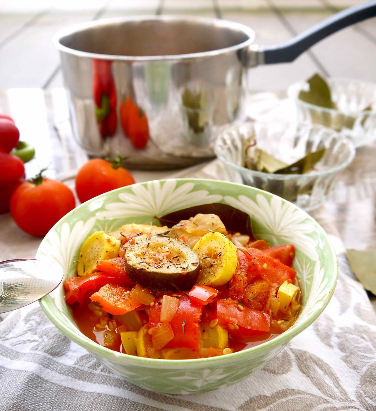 My Mom's Ratatouille, a naturally Paleo lighter recipe. |Perchance To Cook