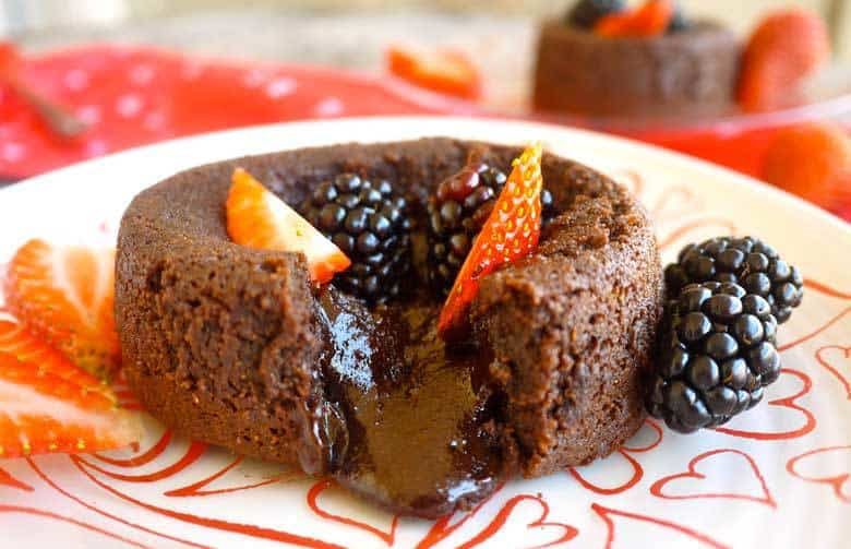Molten Chocolate n' Espresso Cakes (for two) (Paleo, GF, dairy-free)