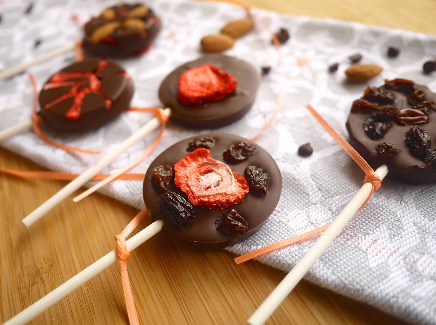 Dried Fruit: Chocolate Lollipops