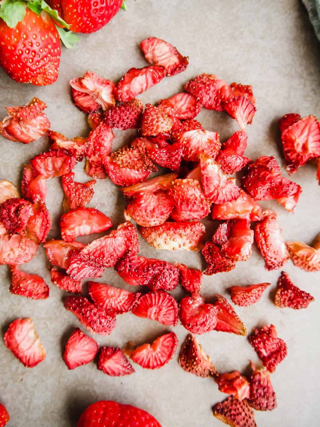 Oven-Dried Strawberries, Paleo, GF, Whole30