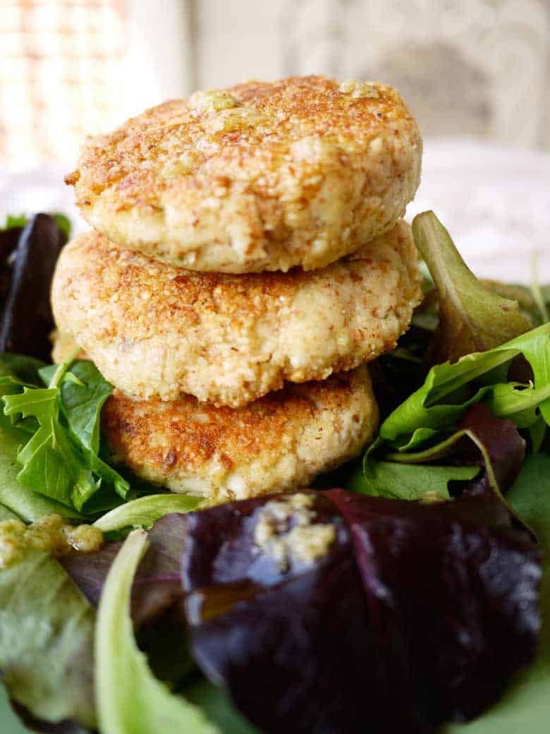 Paleo Crispy Lemon-Thyme Fish Cakes (GF)- a restaurant-quality way to eat lighter fish.