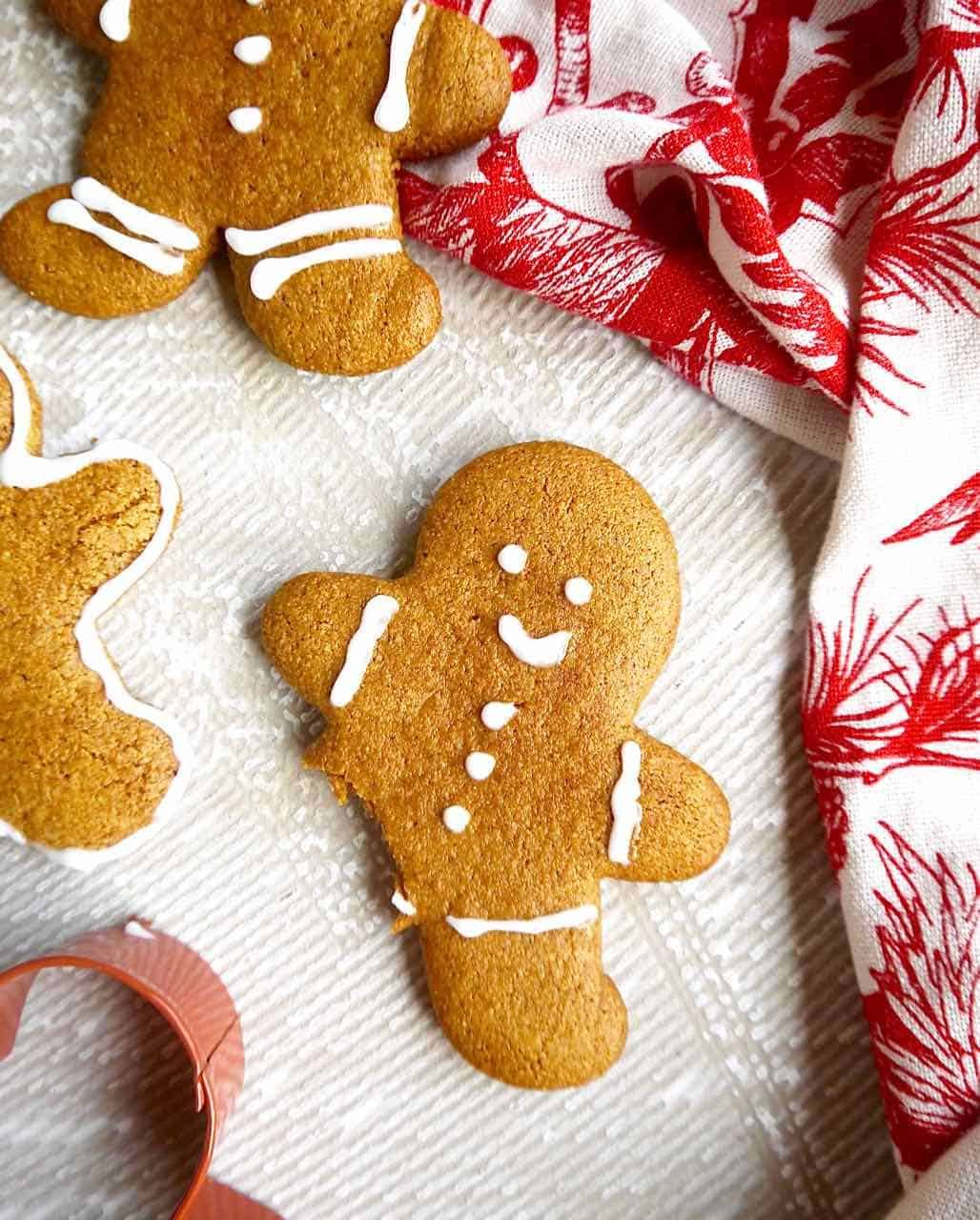 Paleo Almond Flour Gingerbread Men Cookies (GF)