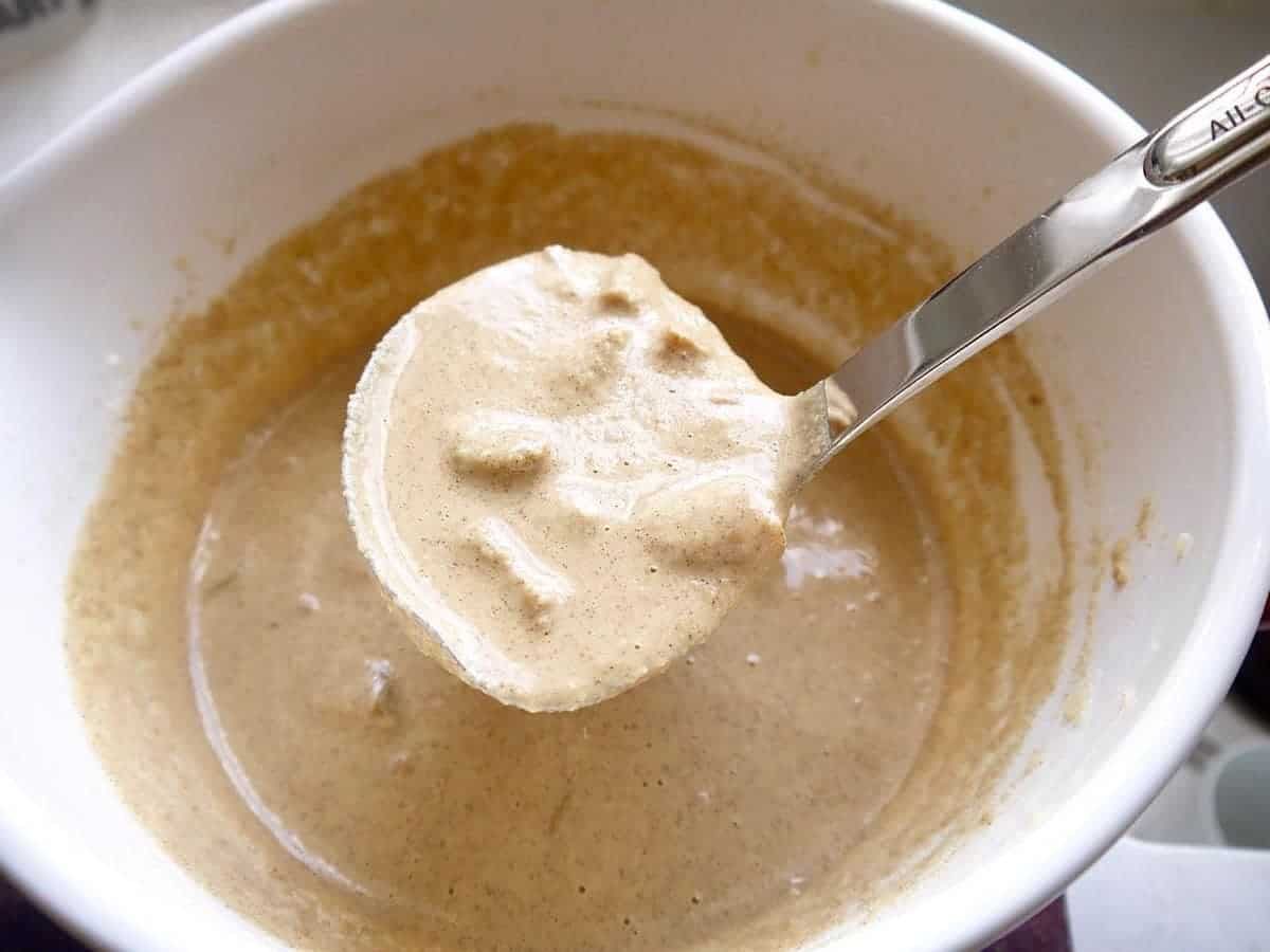 Apple batter for waffles.