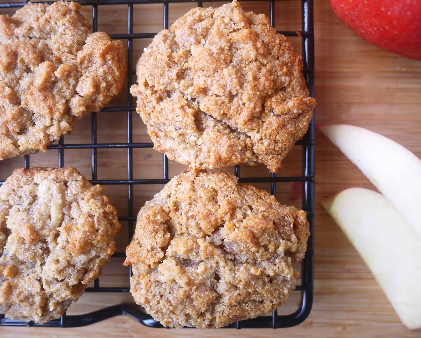 Paleo Apple Cookies, Gluten-Free