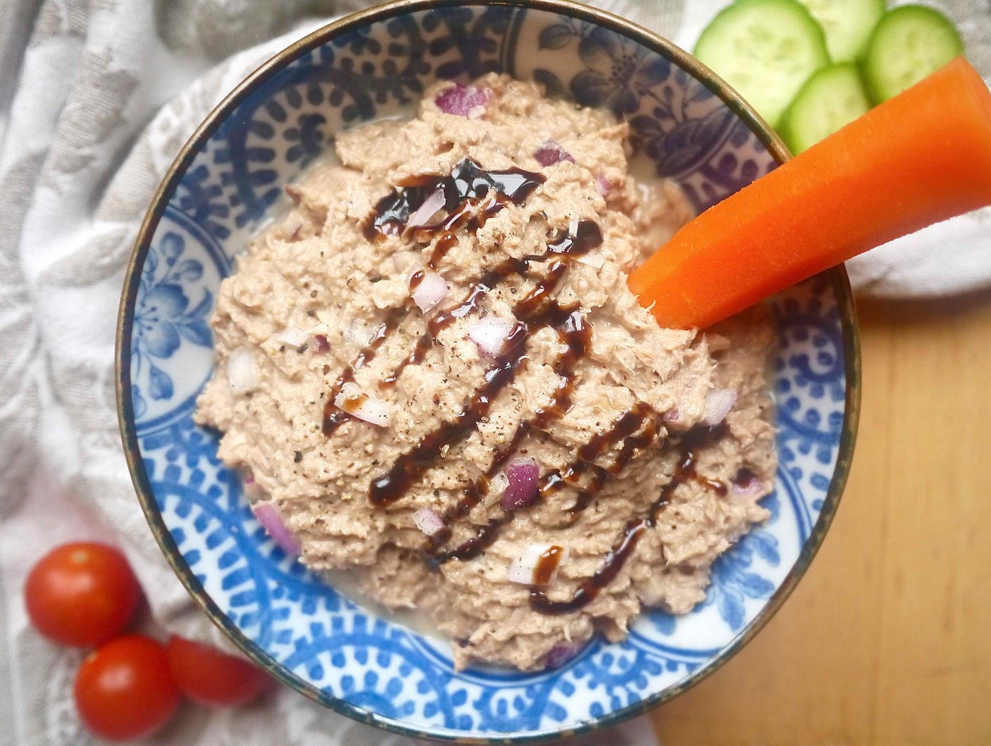 Paleo Balsamic Tuna Dip/Salad (GF, Dairy-free)