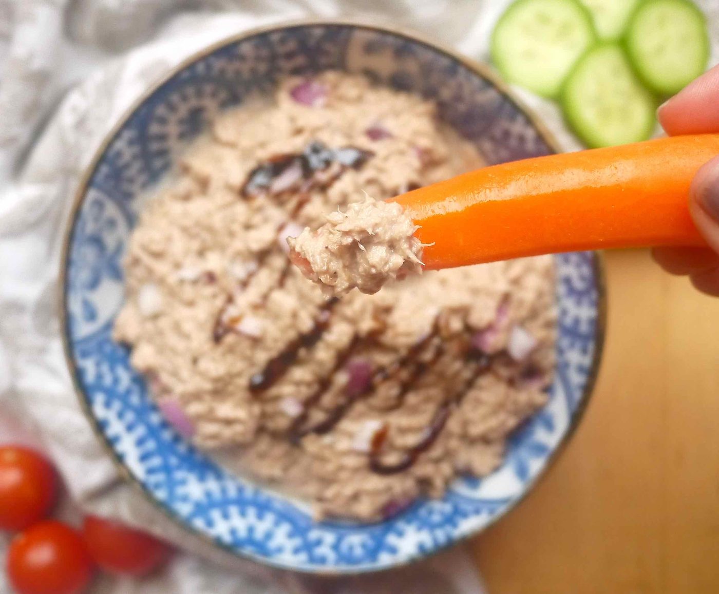 Paleo Balsamic Tuna Dip/Salad (GF, Dairy-free)