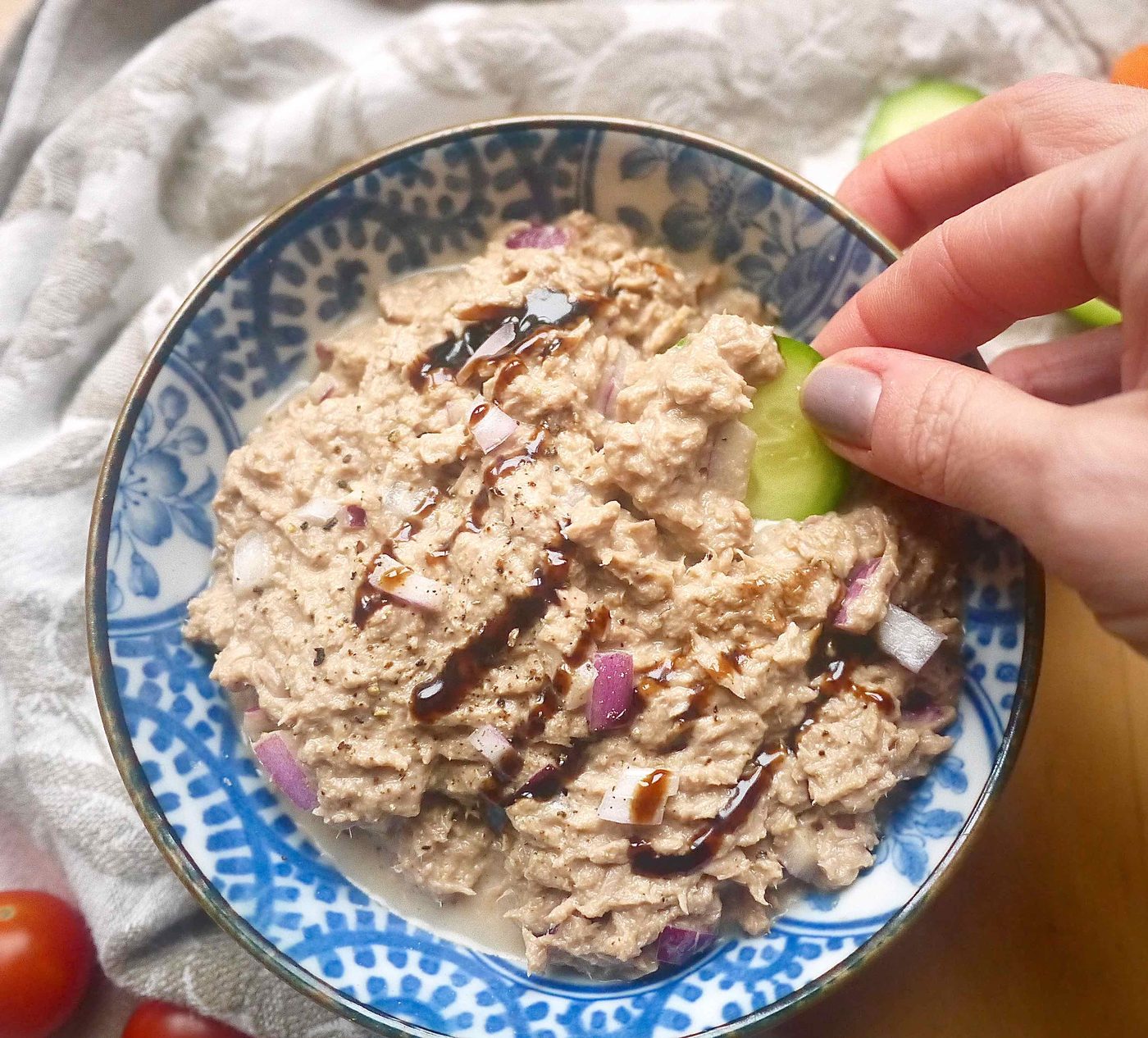 Paleo Balsamic Tuna Dip/Salad (GF, Dairy-free)