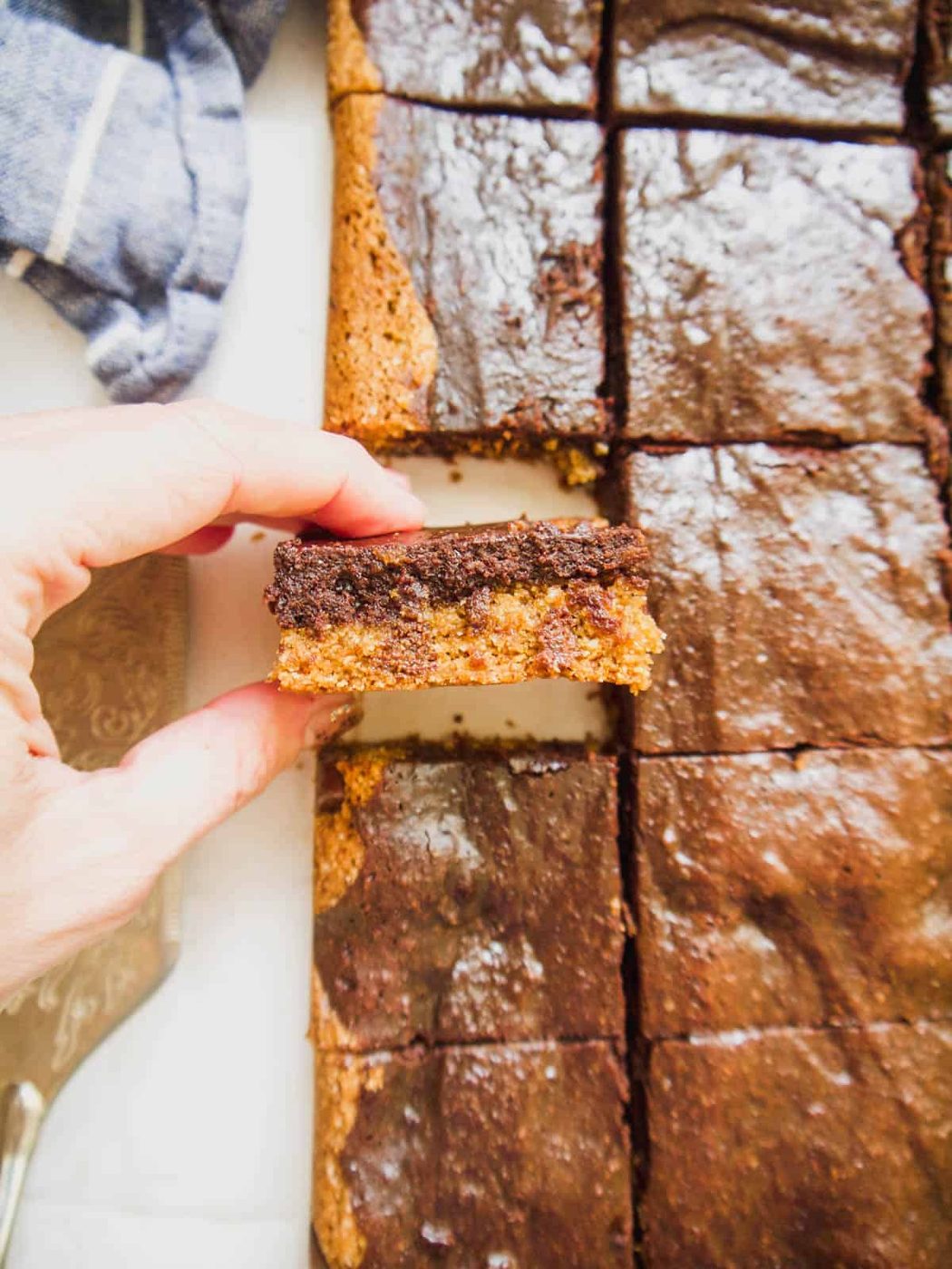 Lighter Brookie Recipe, Brownie Cookie Bars