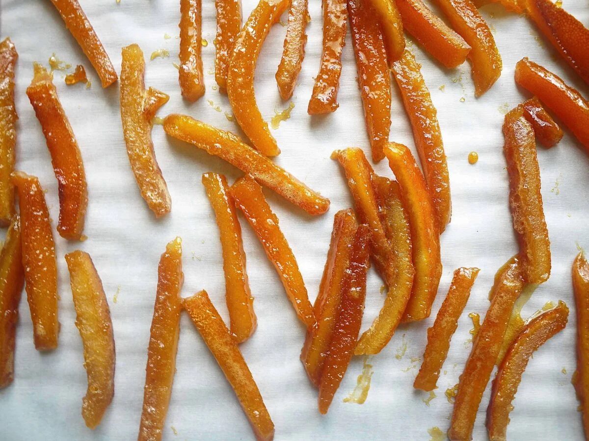Candied Orange Peels with Honey, Paleo