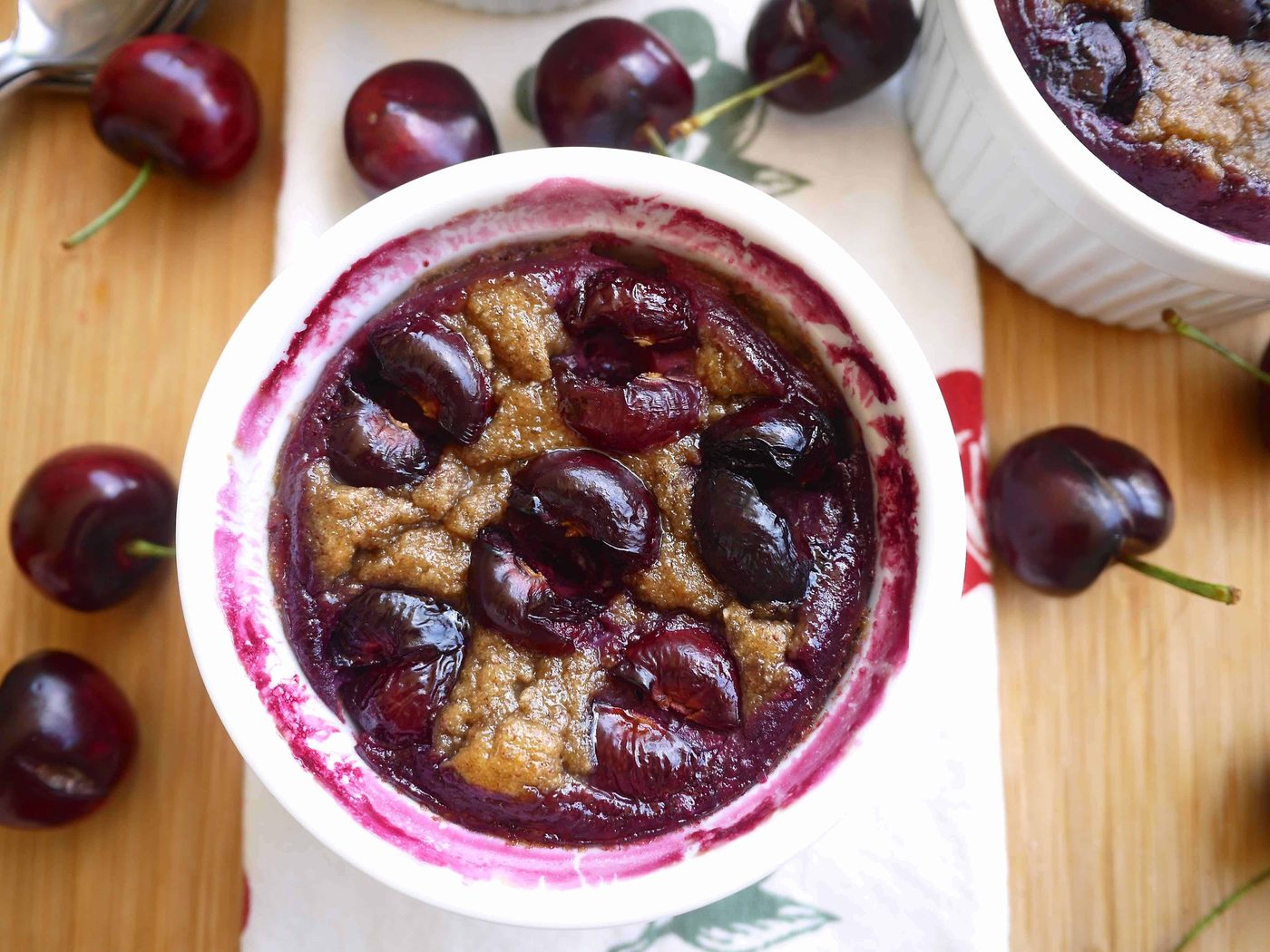 Paleo Cherry Clafoutis, Gluten-free