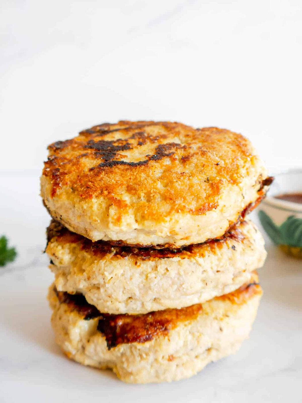 Lighter Chicken Burger Patty Recipe
