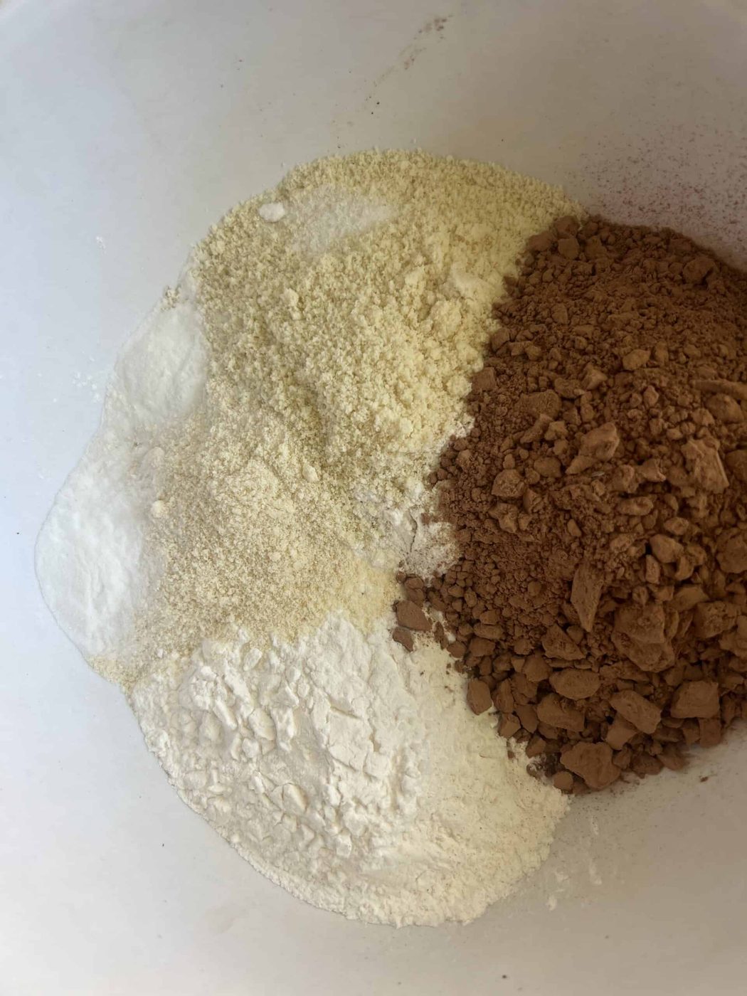 Dry ingredients in a bowl.