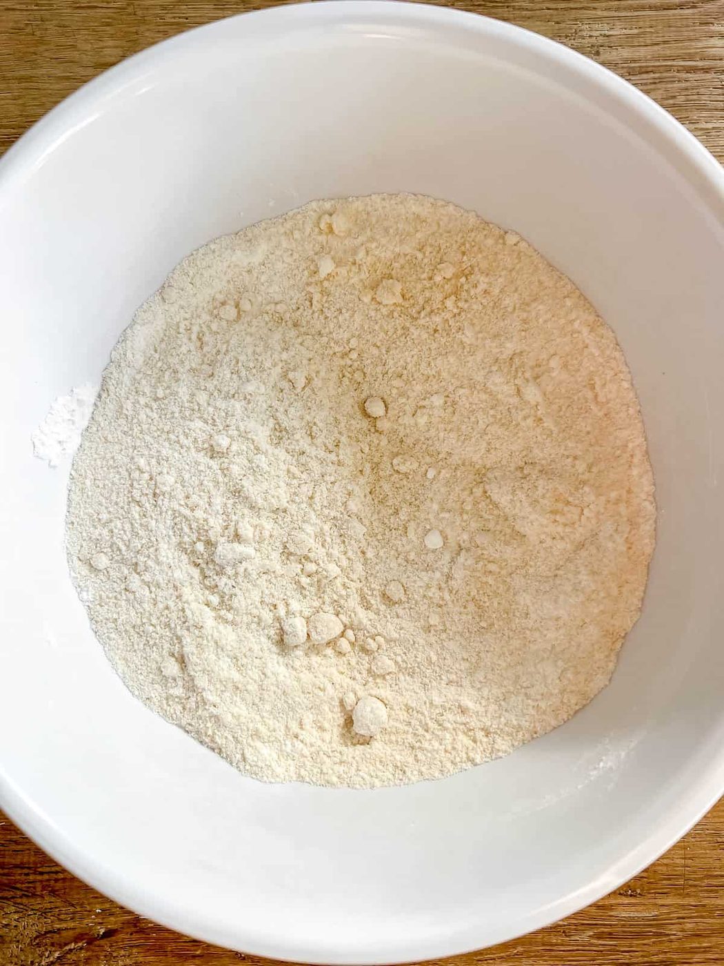 Dry ingredients in a bowl.