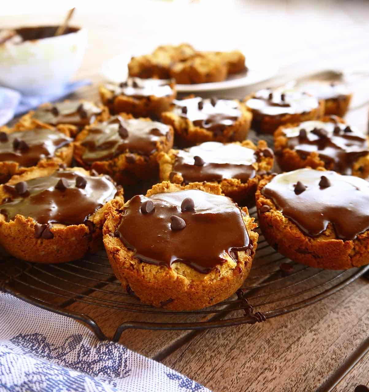 Paleo Chocolate Chip Cookie Cake Cupcakes