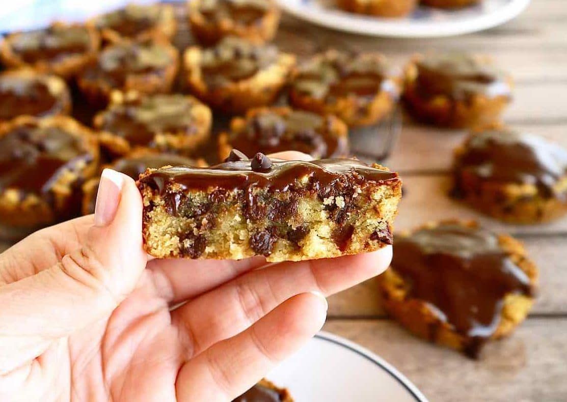 Paleo Chocolate Chip Cookie Cake Cupcakes