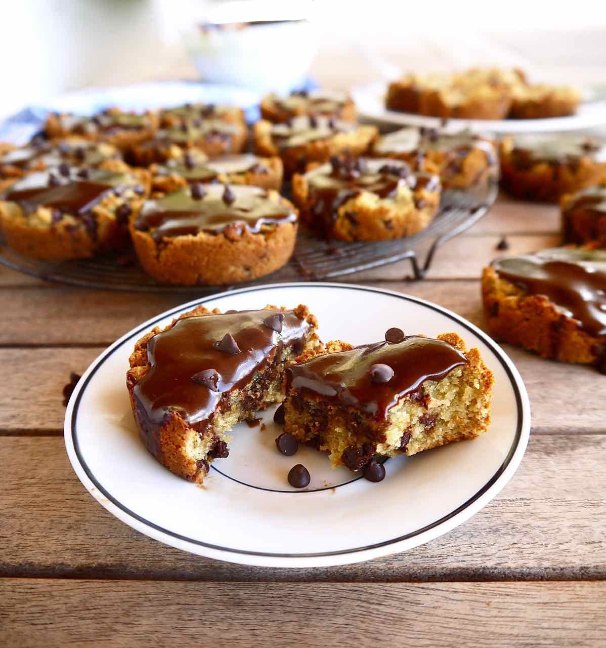 Paleo Chocolate Chip Cookie Cake Cupcakes
