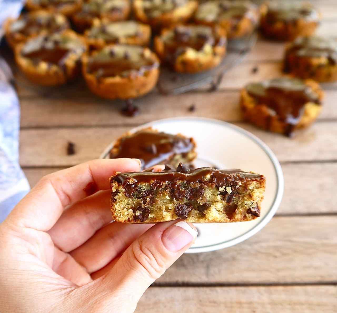 Paleo Chocolate Chip Cookie Cake Cupcakes