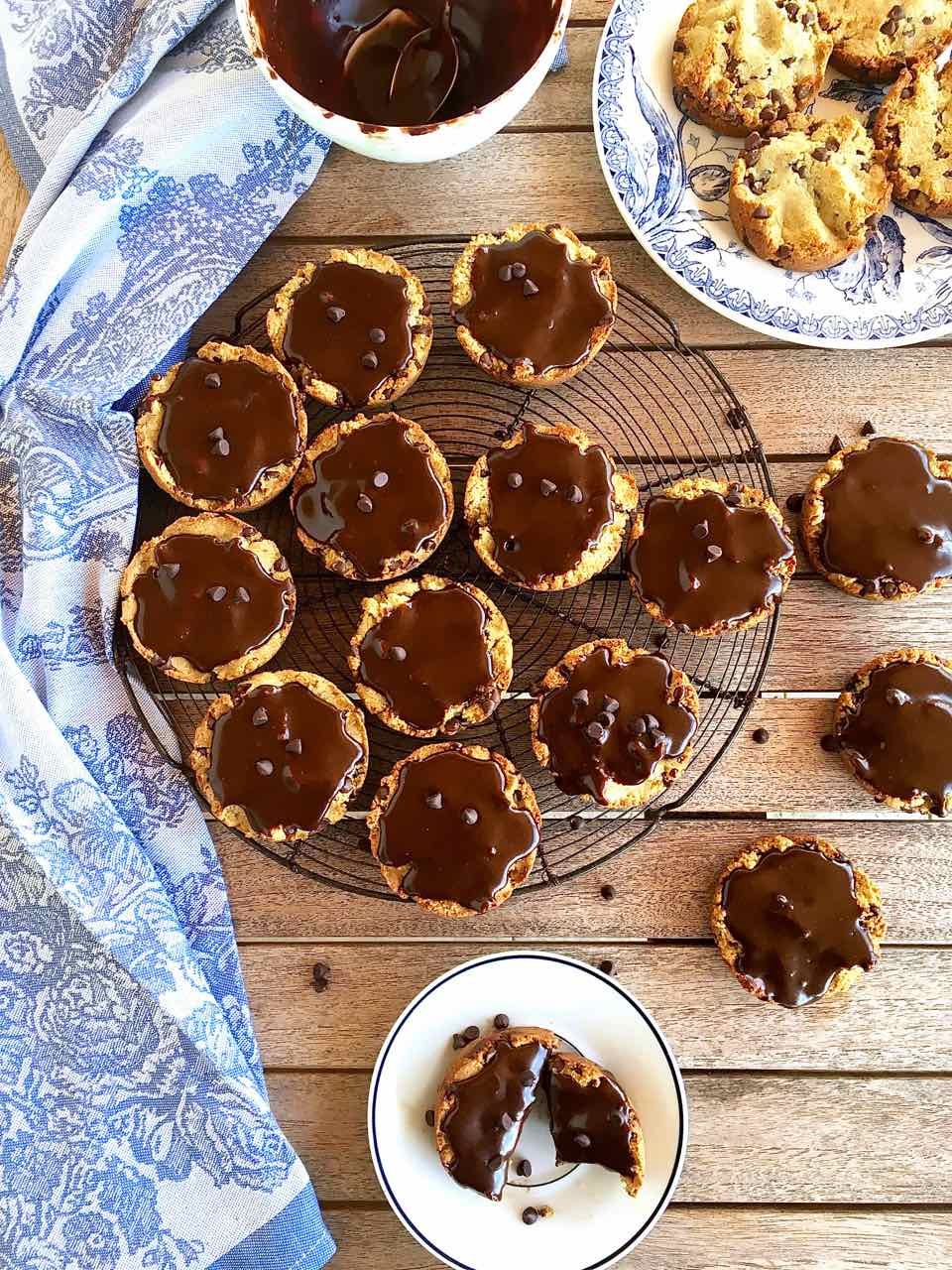 Paleo Chocolate Chip Cookie Cake Cupcakes