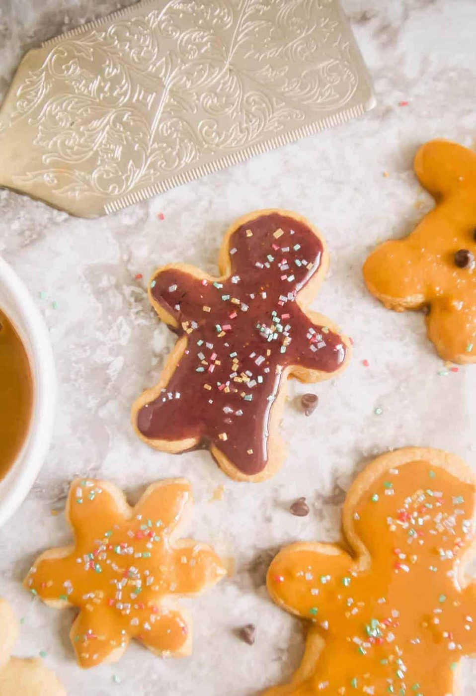 Maple sugar frosted cookies.