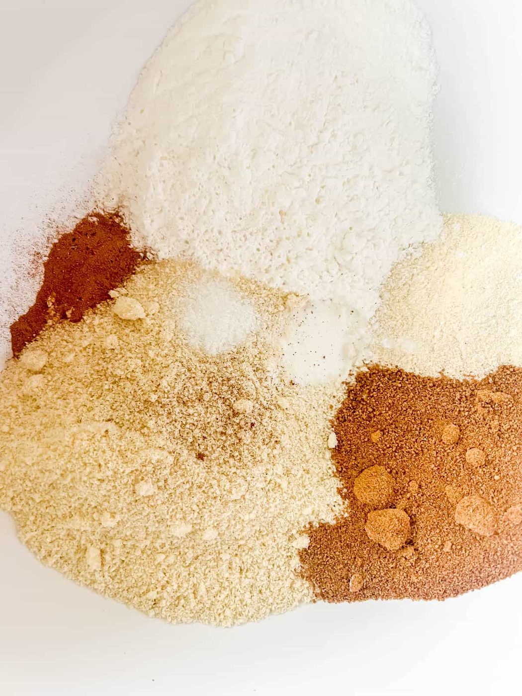Dry ingredients for this recipe in a bowl.