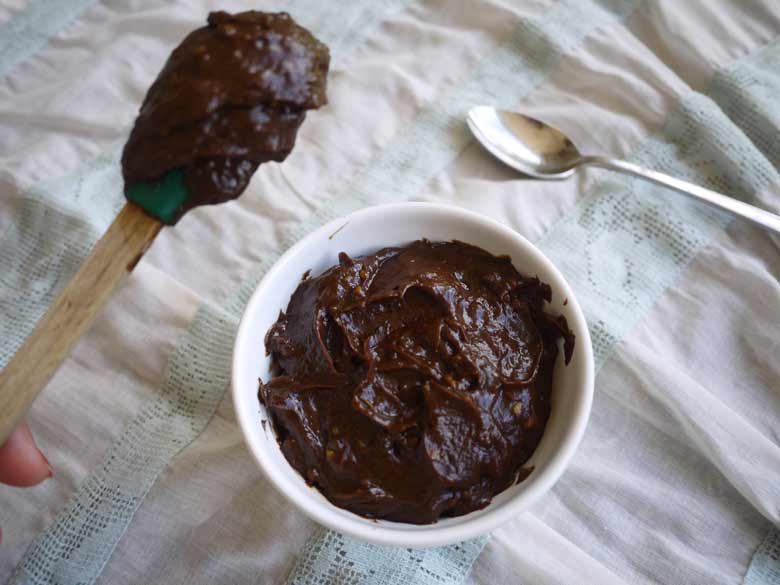 Paleo Fudgy Chocolate Avocado Frosting (GF)